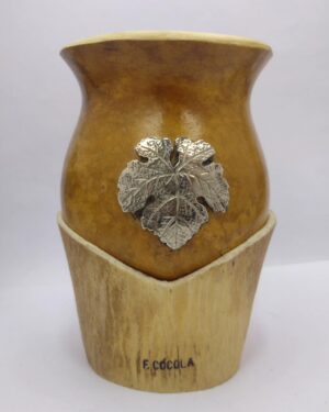 Mate con medalla de alpaca